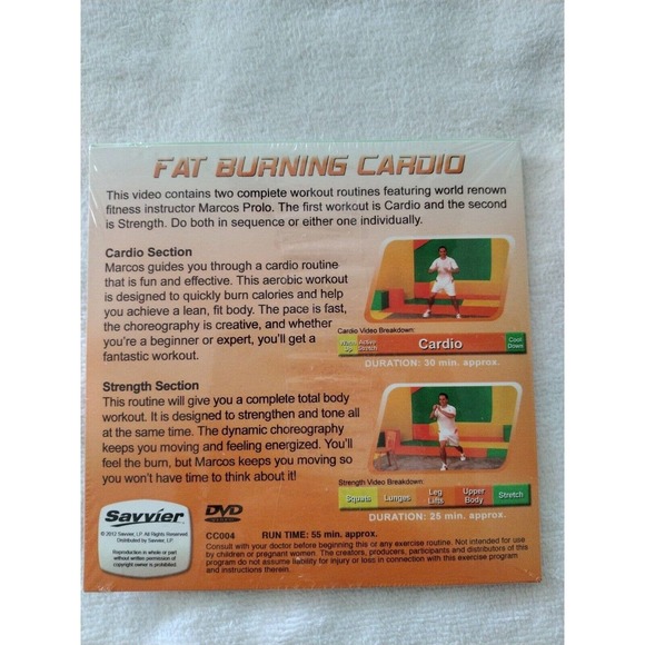 Brazil Lift Tuck Fat Burning Cardio Savvier DVD set includes BOOK Fitness Health - Picture 3 of 11